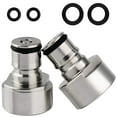 thumbnail image 1 of FERRODAY Ball Lock Keg Coupler Adapter Commercial Keg to Ball Lock Keg Quick Disconnect Conversion Kit Fits to A D S G Type Keg Coupler FPT 5/8 Thread Stainless Steel Gas & Liquid Post for Homebrew, 1 of 6