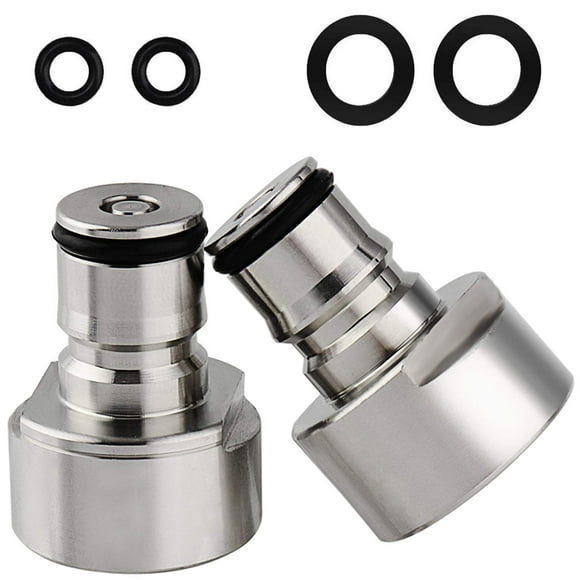 FERRODAY Adaptateur de Coupleur de Fût à Verrouillage Rapide Kit de Conversion FPT 5/8 Filetage Acier Inoxydable Gaz & Liquide pour Maison