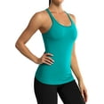 thumbnail image 4 of Beautyin Women's Athletic Yoga Tops Slim Fit Racerback Running Undershirt, 4 of 5