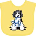 thumbnail image 3 of Inktastic B/w Parti Doodle Dog Boys or Girls Baby Bib, 3 of 4