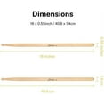 thumbnail image 2 of Donner Drum Sticks, 3 Pairs 5A Drumsticks Classic Maple Wood Snare Drumsticks With Carrying Bag, 2 of 7
