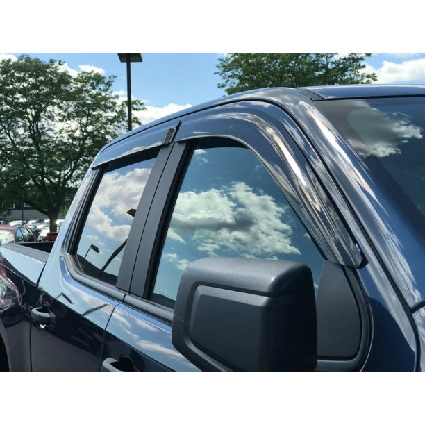 JSP Rain Guard Window Vent Visor Fits 20192020 Chevrolet Silverado LD Crew Cab Outside
