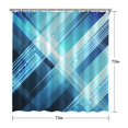 thumbnail image 3 of 72x72 Inch Fabric Shower Curtain Waterproof Polyester, Abstract Geometric Print, 3 of 6