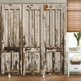 thumbnail image 2 of Fabric Barn Door Shower Curtain for Bathroom 72Wx72H Inch Rustic Wood Bath Curtain Wooden Brown Farmhouse Door Pattern for Men Home Decor Western Country Vintage Set Waterproof 12 Pack Hooks, 2 of 6