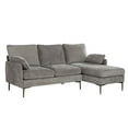 thumbnail image 3 of Topline Home Furnishings 2-piece Sectional with Reversible Chaise and 2 Pillows, 3 of 3