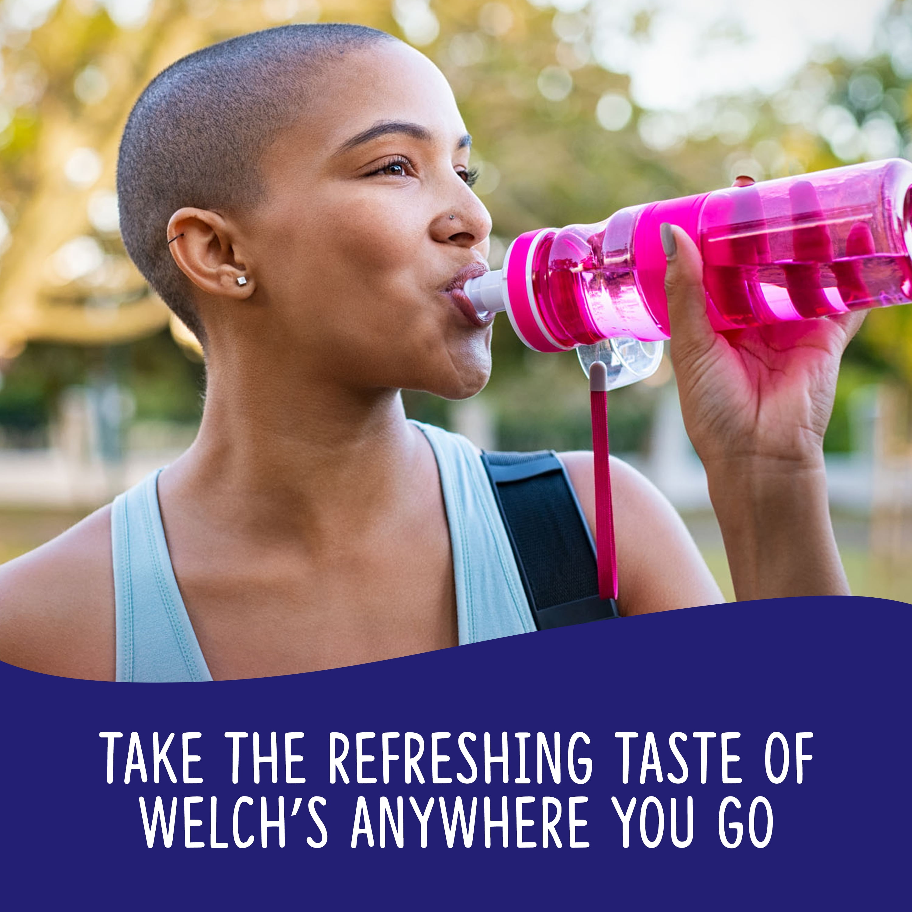 Welch's Zero Sugar Variety Pack Singles to Go Powdered Drink Mix, Grape, Passion Fruit, Strawberry Peach, Cherry Pomegranate, 30 Count Packets