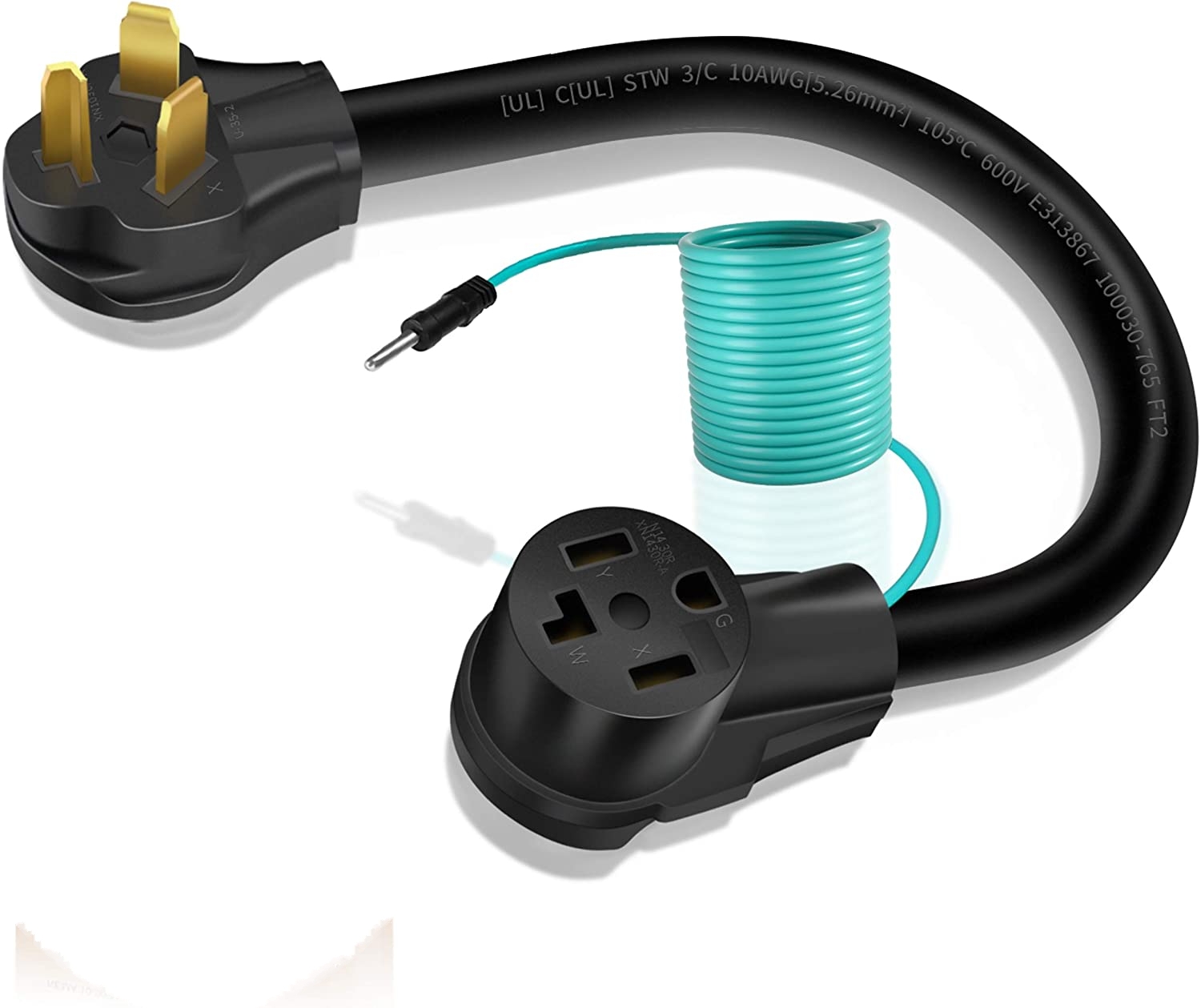 Dryer Adapter 4 Prong to 3 Prong Dryer Plug Adapter Convert 4 Prong