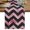Pink, Black, Gray, variant on Abstract Pink Short Table Runner 36 Inches Long,Geometric Zigzag Waves Bohemian Stripes Cotton Linen Table Runners Dresser Scarves,Fabric Tabletop Scarf Furniture Cover for Home Dinner Party 13"x36"