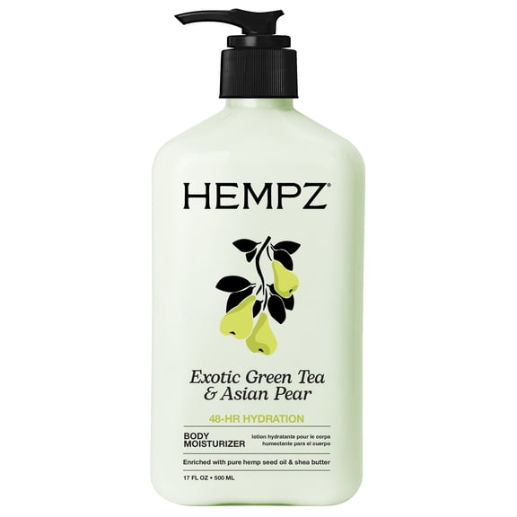 Hempz Exotic Green Tea & Asian Pear Herbal Body Moisturizer Lotion 17 fl.oz.