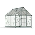 thumbnail image 5 of Palram - Canopia Hybrid 6' x 10' Polycarbonate/Aluminum Walk-In Greenhouse – Silver - with Roof Vent, 5 of 12