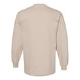 thumbnail image 3 of Heavyweight Cotton Long Sleeve Tee for Men – 100% Cotton Comfort, Classic Fit, and Durable Quality | Sand | 6 Pieces | S Size, 3 of 5