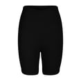 thumbnail image 3 of Nrmvnmi Women Summer Active Mid Thigh Stretch Span High WaistShort Leggings Pants, 3 of 5