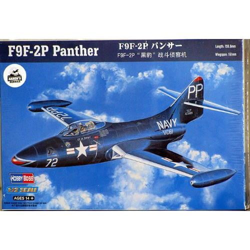 HobbyBoss 87249 US Navy Grumman F9F2P Panther 1/72 Scale Plastic Model