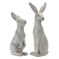 thumbnail image 1 of Melrose International 78343DS 19.5 x 24 in. Stone Powder Rabbit - Set of 2, 1 of 1