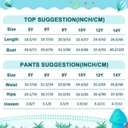 Kawaii Style Makeup Pattern Summer Pajama Set Soft Cotton Short Sleeve Sleepwear 2PCS Pajama Sets Breathable Lounge Set Size 5Y