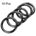 thumbnail image 3 of Unique Bargains Black Round Zinc Alloy Spring Gate O Ring Snap Clip Buckle (10 Pack), 3 of 5