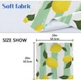 thumbnail image 5 of GZHJMY Lemon Stripes Leaves Cloth Napkins Washable Reusable Polyester Dinner Napkins 20 x 20 Inch for Home Weddings Parties Holiday Table Napkins Set of 6, 5 of 6