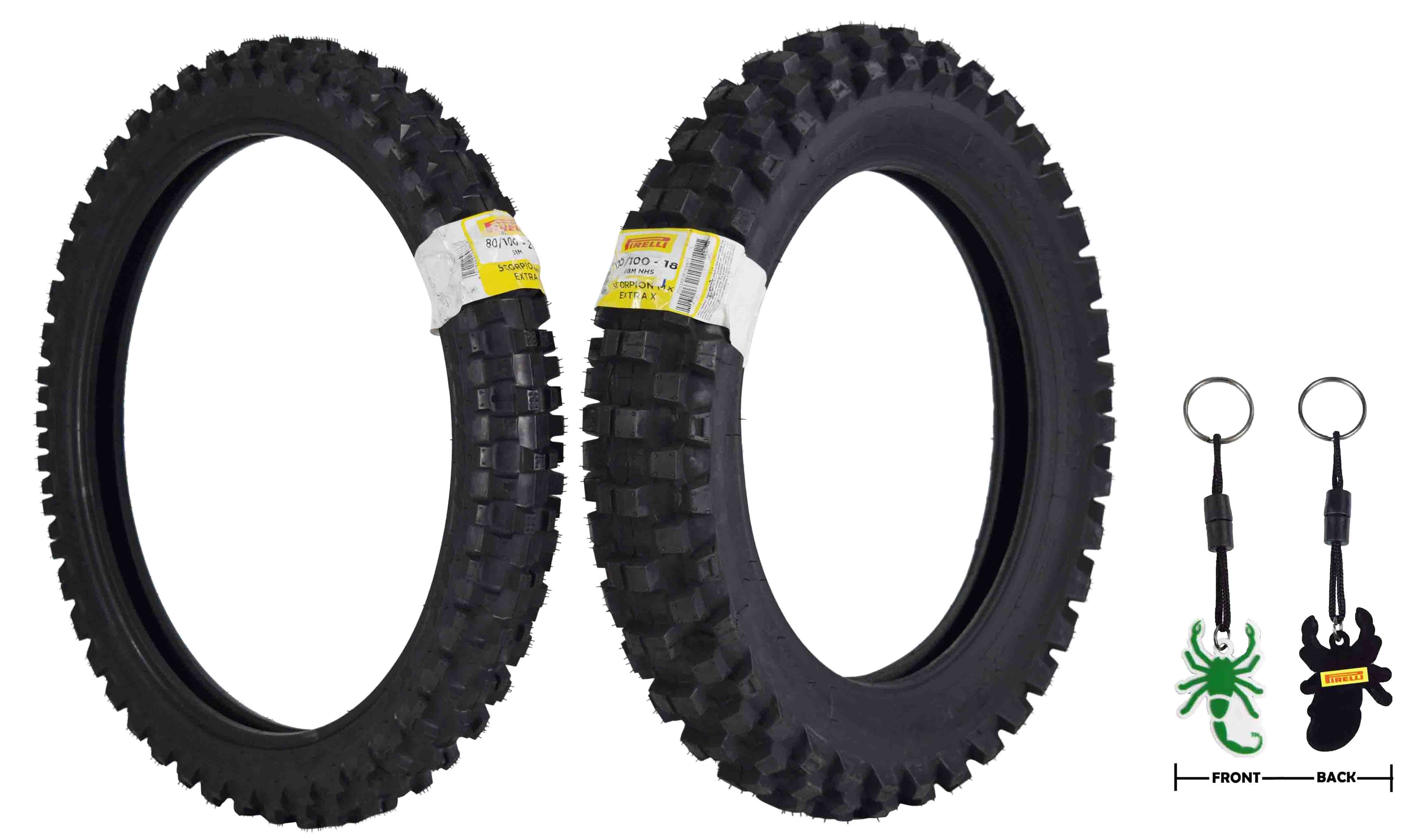 Pirelli Scorpion MX32 Extra X 80/10021 F 120/10018 R Dirt Bike Tires