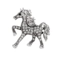 thumbnail image 2 of SmartBy Retro Horse Brooch Rhinestone Inlaid Horse Pin Zodiac Year Animal Brooch Men Women Suit Accessory for Handbag Clothes Decoration, 2 of 7