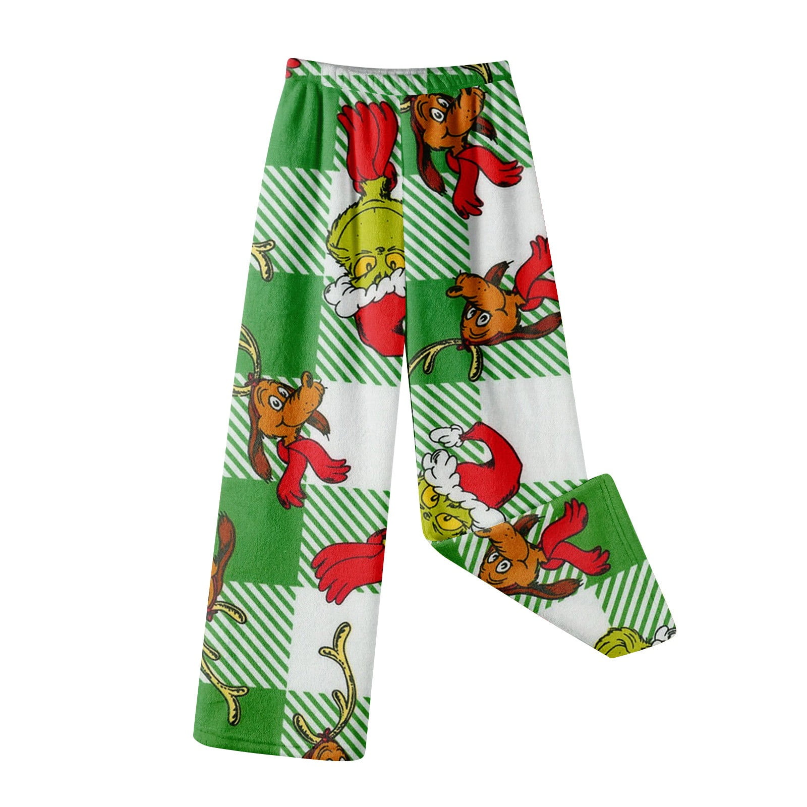 Pianshanzi Pantalon De Noël Grinch Vert Décontracté Pantalon De