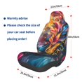 thumbnail image 3 of Balery Vibrant Rooster Painting Funda de Asiento para Auto con Diseño - Cubierta Frontal Suave y Transpirable con Protector Antideslizante- 1 Unidad, 3 of 5