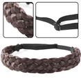 thumbnail image 3 of Diadema trenzada de pelo sintético de 5 hebras, trenzas trenzadas anchas gruesas clásicas, diadema elástica multicolor MFZFUKR CPB-DE-LYY873-3, 3 of 5