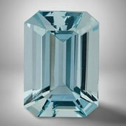 ARENAGEMSJEWELLERY Aquamarine Octagon Cut Loose Gemstone Excellent Cut Calibrated loose Gemstone