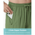 thumbnail image 6 of Zehisen Men's Athletic Shorts Zipper Pockets Quick Dry Lightweight Workout Running Basketball Shorts Green 2XL, 6 of 9