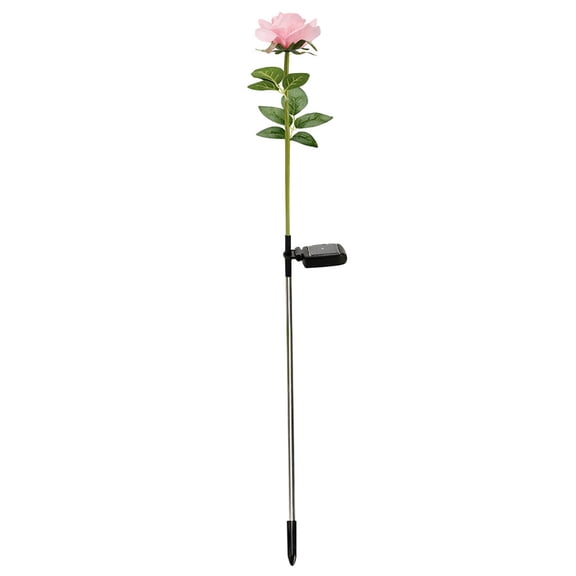 Moocorvic Solar Flower Lights Garden Decorations , LED Roses Lights Outdoor Grave Decorations for Cemetery Garden Decor for Outside Solar Plant Lights(Multicolor)