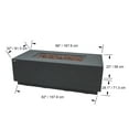 thumbnail image 3 of Elementi Andes Propane Fire Pit for Outside Outdoor Firepit Table with Internal Tank Holder Firepit Concrete Rectangular Fire Table Patio Heater Fireplace 60,000 BTUs - Dark Grey, 66 x 32 Inches, 3 of 10