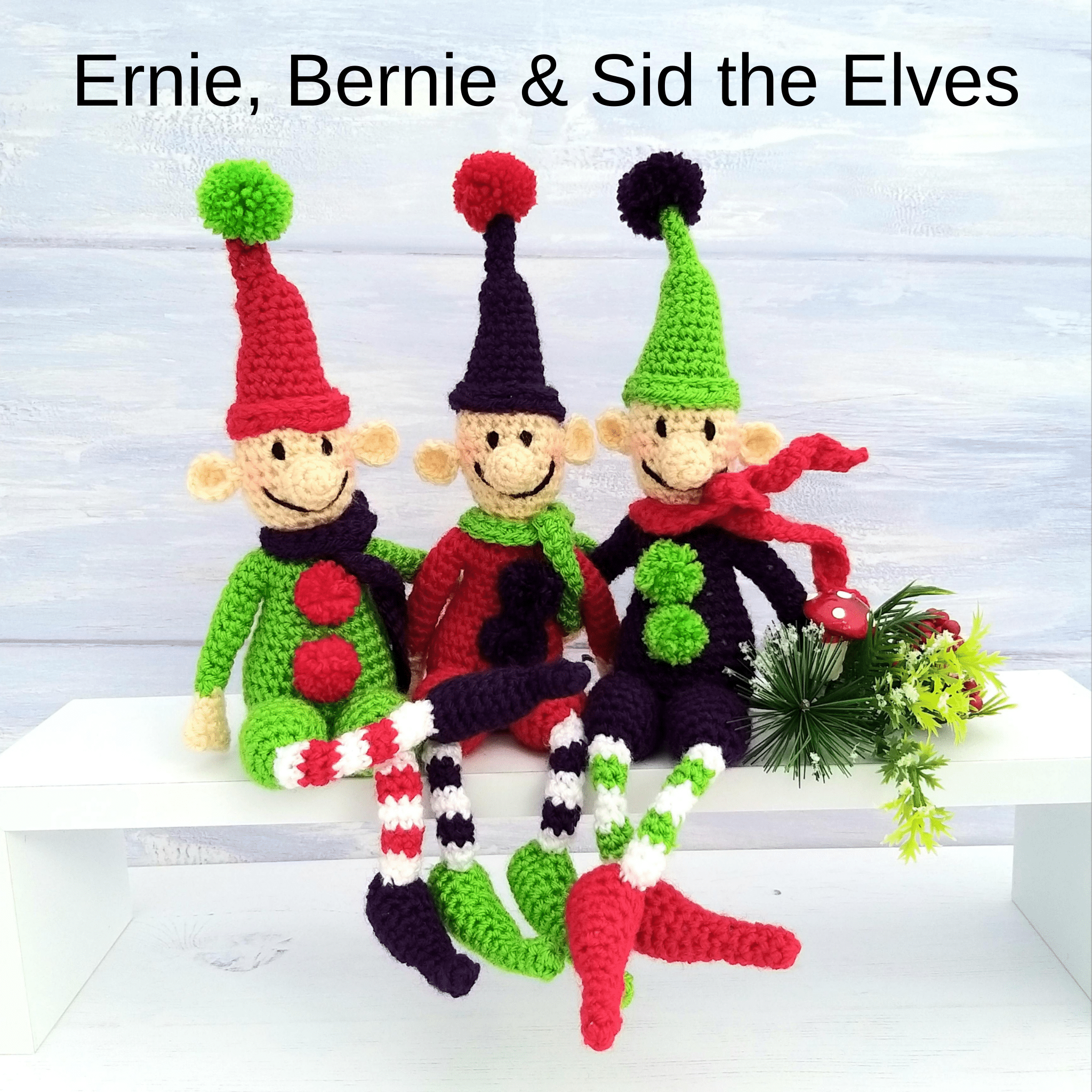 Elves Crochet Kit - Christmas Elf Cute Crochet Toy Amigurumi Craft Kit