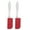 Red, variant on Unique Bargains 4 Pcs Small Flexible Cooking Silicone Spatula Heat Resistant Scraper Cooking Kitchen Utensils Blue
