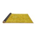 thumbnail image 2 of Ahgly Company Indoor Round Abstract Yellow Modern Area Rugs, 8' Round, 2 of 4