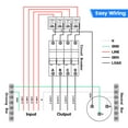 thumbnail image 3 of briidea Home Integration Generator Transfer Switch Kit, 15 Amp 120V 4-Circuit Indoor/Outdoor Generator Transfer Switches with IP 67 Waterproof, Prewired, All Ready for a Next Power Outage, 3 of 7