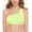 Citron Yellow, variant on Womens Solid Ribbed Bikini Swim top
