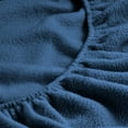 thumbnail image 5 of Bare Home Fleece Sheet Set, Warm Plush Polar Fleece, Pill Resistant, Twin, Dark Blue, 5 of 6