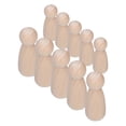 thumbnail image 4 of 10 Uds. De muñecas con clavija de madera sin terminar, Kit de cuerpos de muñecas con clavija familiar para pintura de Grafiti de manualidades, muñeca con clavija femenina, 4 of 14