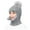 Grey, variant on D-GROEE Women Winter Beanie Hats One-Piece Wool Knitted Balaclavas Mask Set Skull Neck Circle Scarf Ski Snow Hat Cap with Pompom Ball