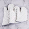 thumbnail image 1 of Flmtop Kitchen Non Slip Heat Resistant Microwave Oven Baking Gloves Cotton Mittens, 1 of 7