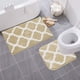 thumbnail image 2 of FlkwoH Juego de 2 Alfombrillas de baño Antideslizantes Alfombra de Microfibra Absorbente Alfombra de baño Lavable a Máquina,Beige45x120cm, 2 of 5