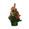 thumbnail image 2 of Mini Tabletop Christmas Tree, Artificial Christmas Trees with Pinecones Red Berries Xmas Tree for Home Office Fireplace Christmas Ornaments, 2 of 7