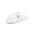 thumbnail image 4 of Jessica Simpson Womens Plush Cross Band Plush Memory Foam Slide Slipper, 4 of 9