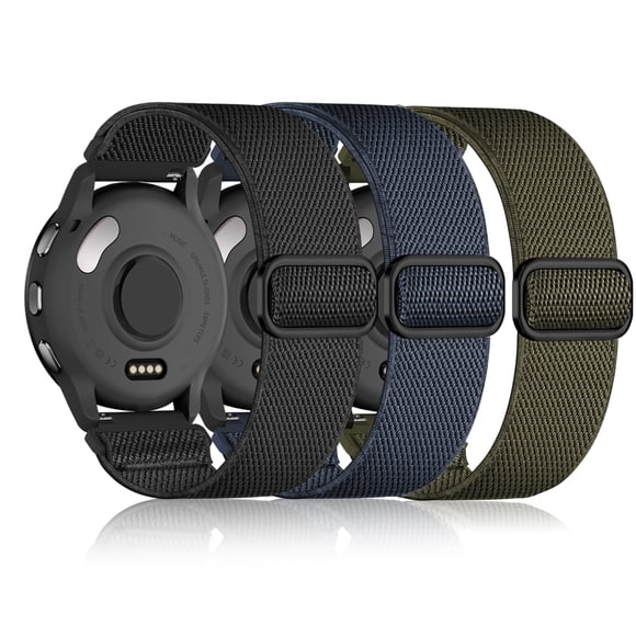 Bandas elásticas deportivas de nailon de 22 mm para Garmin Vivoactive 4/Venu 3