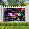 thumbnail image 2 of Neon Lights Glow Party Banner Retro Design Disco Theme for Birthday Party Indoor Decoration Dance Event, 2 of 9