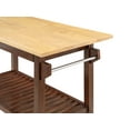 thumbnail image 6 of Convenience Concepts Designs2Go 3 Tier Butcher Block Kitchen Prep Island with Drawer, Mahogany/Butcher Block, 6 of 11