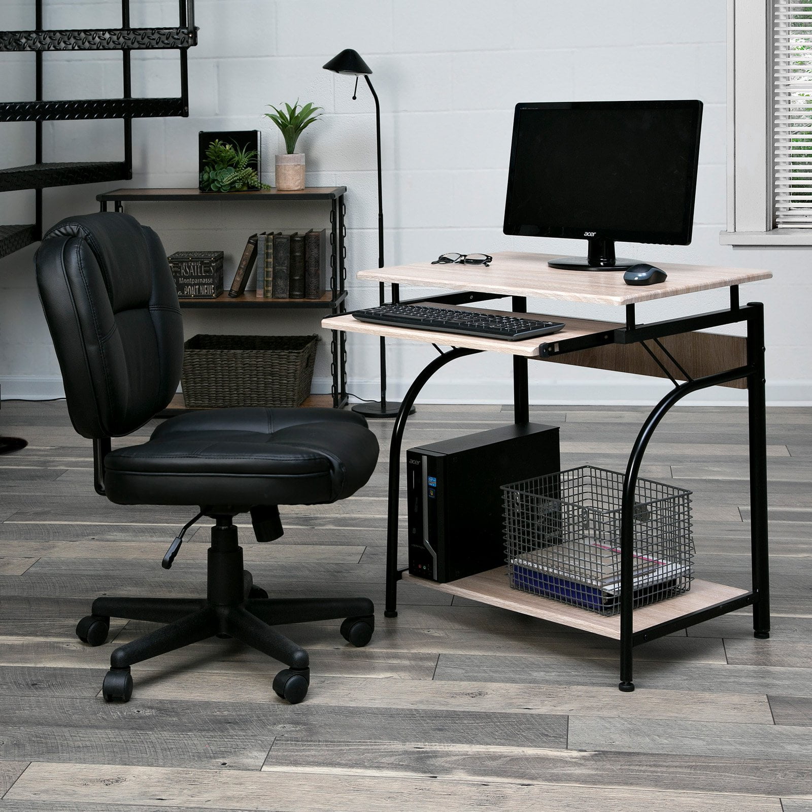 Comfort products stanton computer desk with pullout keyboard tray deals