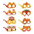 thumbnail image 1 of Gafas de marco para fotos de año Nuevo chino perfecl accesorios para fotos Gafas de animales Gafas de sol de papel para fiestas, 1 of 8