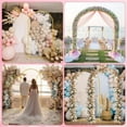 thumbnail image 2 of Coolmade 6.6x3.3ft Metal Arch Backdrop Stand Gold Wedding Arch Stand Square Arched Frame for Birthday Party Graduation Ceremony Decoration, 2 of 8