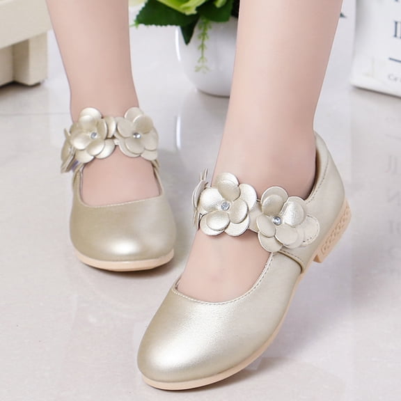 KALLORY 1Pair Stylish Breathable Soft Sole Shoes for Comfortable Outdoor Walking and Running in Golden