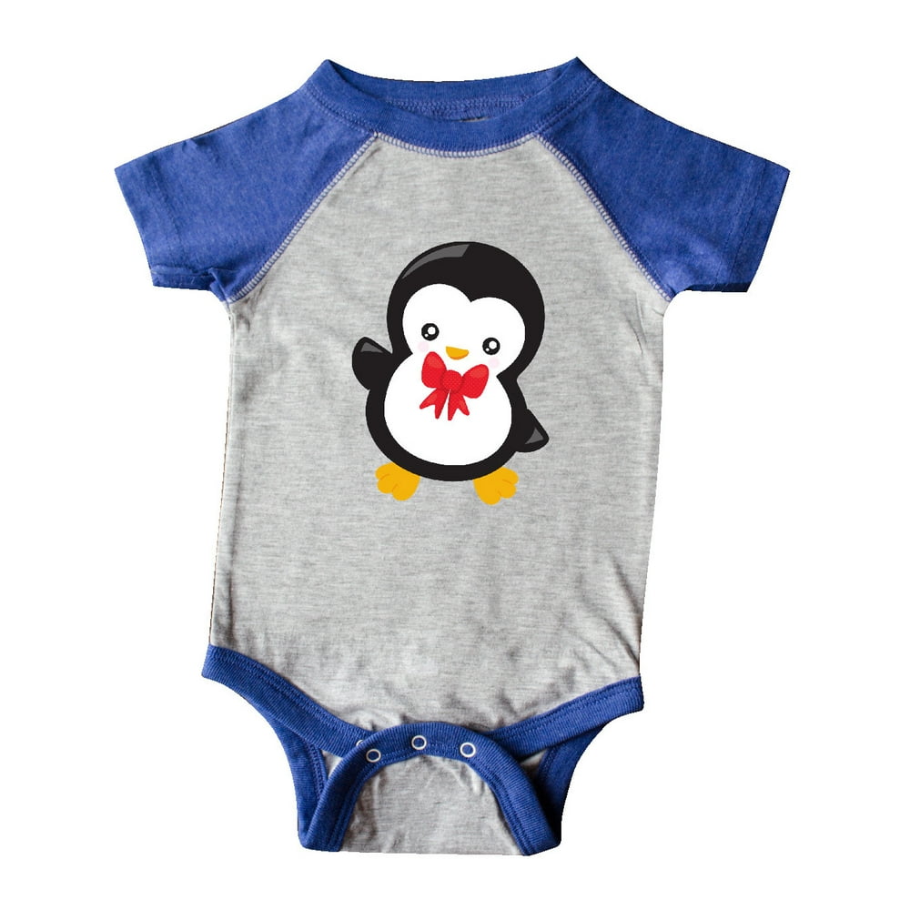 INKtastic - Inktastic Penguin With Red Bow Tie, Cute Penguin Infant ...